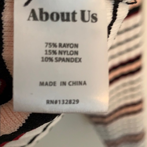 Multi stripe rib fitted sweater - Picture 4 of 4